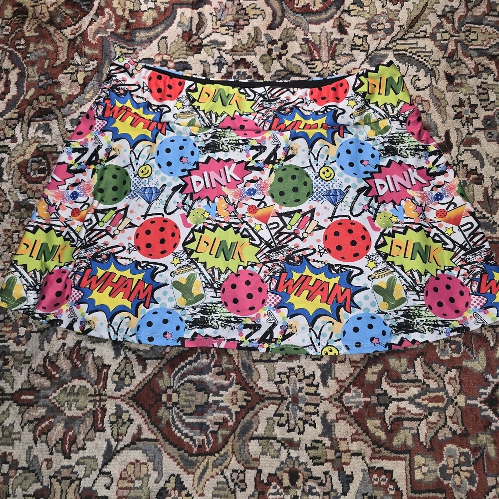 Colorful Graphic Mini Skirt